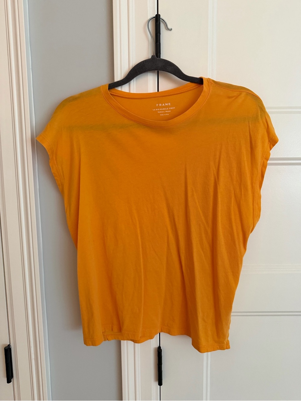 Frame Women's Mustard Crewneck Tee